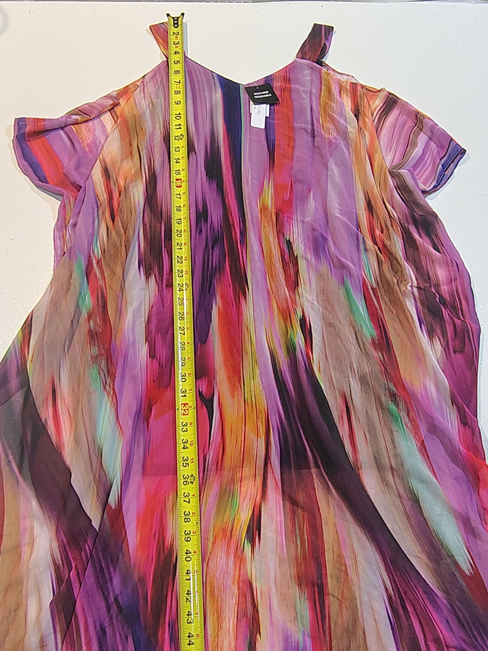 Signature by Robbie Bee Multicolor Pink Purple Cold-Shoulder Maxi Dress - Picture 4 of 14